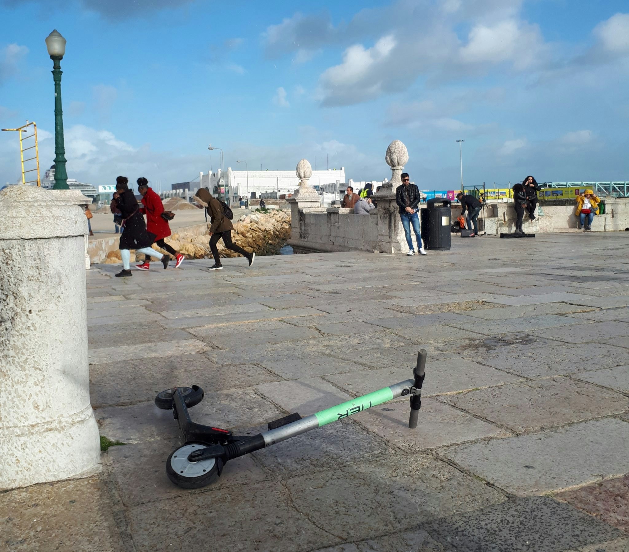 A Tier scooter in Lisbon.